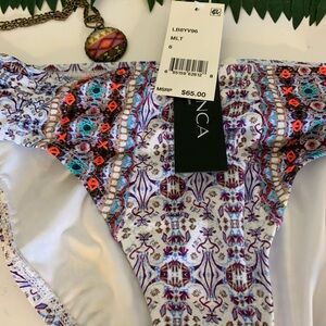 La Blanca Side Shirred Hipster Bikini bottom 6